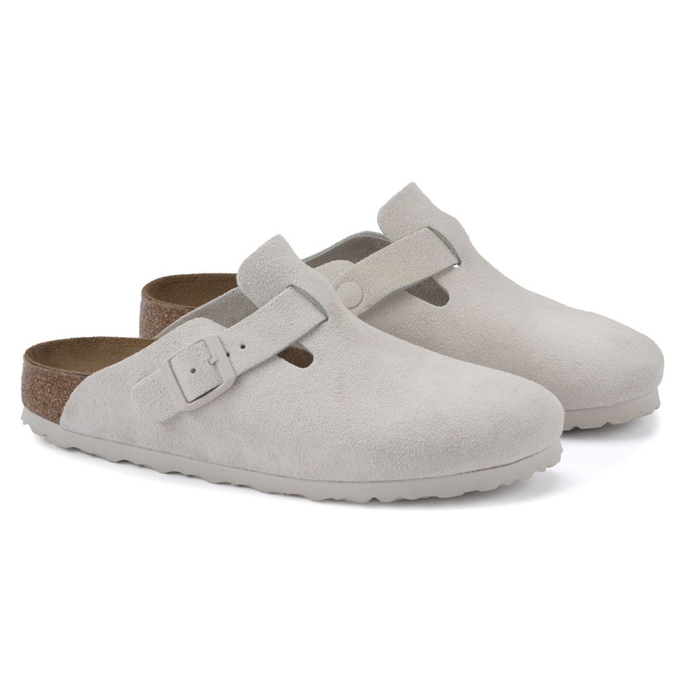 Birkenstock Boston Antique White